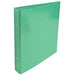 Exacompta Ring Binder Carton covered with pellic pap A5 2 ring Dark Green Pack of 10