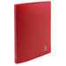 Exacompta Ring Binder Opaque 51195SE Polypropylene A4 15 mm 4 ring Red Pack of 25