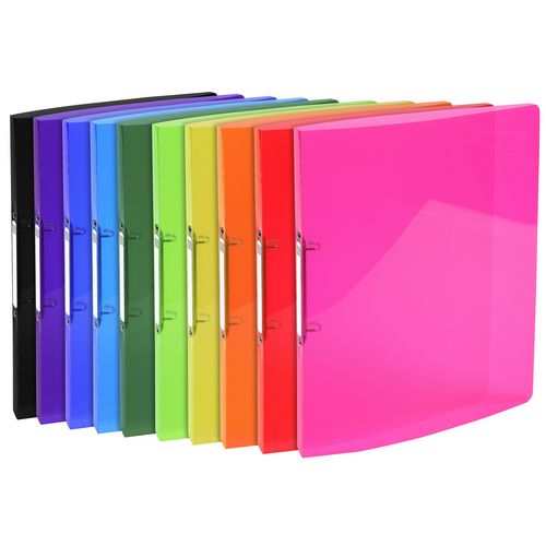 Exacompta Ring Binder Iderama 54670E Polypropylene A4 15 mm 2 ring Assorted Pack of 20