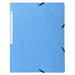 Exacompta Elasticated Folder 5569E Turquoise Molted Pressboard 24 x 32 cm Pack of 25