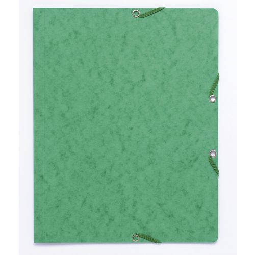 Exacompta Elasticated Folder 55463E Green Card Pack of 50