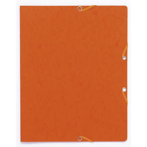 Exacompta Elasticated Folder 55464E Orange Card 24 x 32 cm Pack of 50