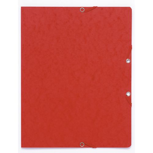 Exacompta Elasticated Folder 55465E Red Card Pack of 50