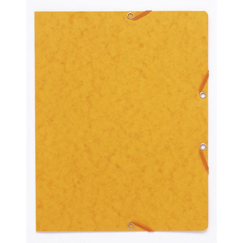 Exacompta Elasticated Folder 55469E Yellow Card Pack of 50