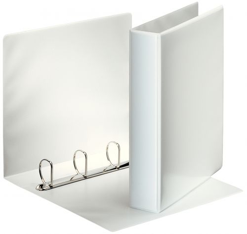 Esselte Presentation Binder PP A4 4-D Ring 40mm White (Pack 10) - 49704