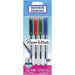 Papermate Jiffy Gel Pen 0.5 mm Needlepoint Assorted Pack of 4