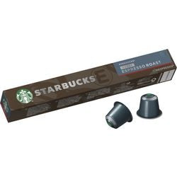 Starbucks Espresso Roast Decaffeinated Ground Coffee Pods Box Dark 57 g Pack of 10