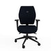 Ergonomic Home Office Posture Chair Fully Upholstered Tri-Curved Posture Backrest Black 2D Arms