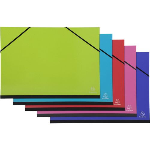 Exacompta Art Folder 25729E Cardboard A3 Assorted Pack of 5