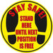 Seco Floor Sticker Stand here until next position is free Anti-Slip Laminate 43 x 43 cm