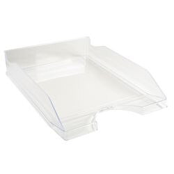 Exacompta Ecotray Letter Tray crystal Pack of 10