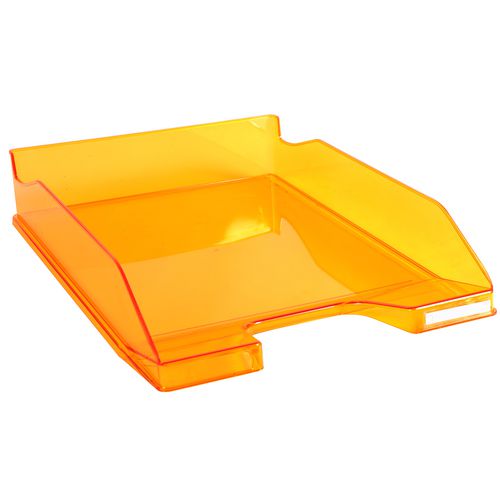 Exacompta Letter Tray Combo Midi Glossy Mandarin Pack of 6