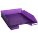 Exacompta Letter Tray Combo Midi Purple, Translucent Pack of 6