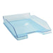 Exacompta Letter Tray Combo Midi 113236D Glossy Turquoise Pack of 6