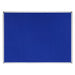 Bi-Office Earth Notice Board Non Magnetic Wall Mounted Felt 180 (W) x 120 (H) cm MDF (Medium-Density Fibreboard) Blue