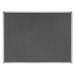 Bi-Office Earth Notice Board Non Magnetic Wall Mounted Felt 120 (W) x 90 (H) cm MDF (Medium-Density Fibreboard) Grey