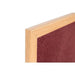 Bi-Office Earth Notice Board Non Magnetic Wall Mounted Felt 120 (W) x 90 (H) cm MDF (Medium-Density Fibreboard) Burgundy