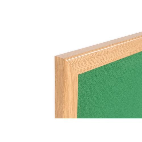 Bi-Office Earth Notice Board Non Magnetic Wall Mounted Felt 240 (W) x 120 (H) cm MDF (Medium-Density Fibreboard) Green