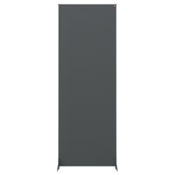 Nobo Freestanding Room Divider Screen Impression Pro 600mm x 1800mm x 300mm Felt, Metal Grey