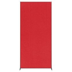 Nobo Freestanding Room Divider Screen Impression Pro 800mm x 1800mm x 300mm Felt, Metal Red