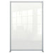 Nobo Freestanding Protective Room Divider Screen Premium Plus 1200 x 1800 x 600mm Aluminium, Plexiglass Acrylic Silver Anodised