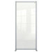 Nobo Freestanding Protective Room Divider Screen Premium Plus 800 x 1800 x 600mm Aluminium, Plexiglass Acrylic Silver