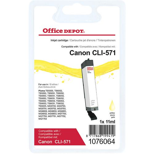 Office Depot Compatible Ink Cartridge 1076064 Yellow