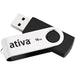 Ativa USB Flash Drive USB 2.0 16 GB Black, Silver