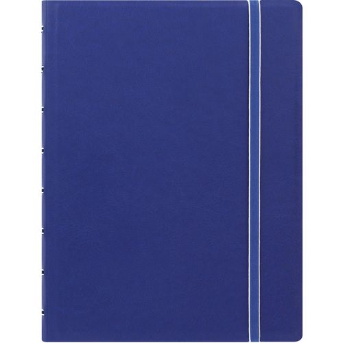 Filofax Notebook 115009 A5 Ruled Twin Wire Faux-leather Soft Cover Blue 56 Pages