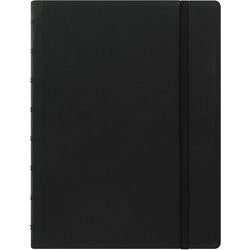 Filofax Notebook 115007 A5 Ruled Twin Wire Faux-leather Soft Cover Black 56 Pages