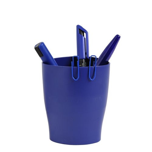 Exacompta Pen Pot 676104D Classic Polysterene 95 x 80 x 60 mm Night Blue Pack of 10