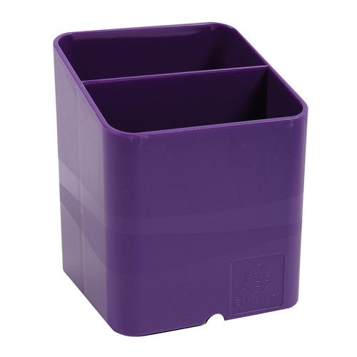 Exacompta Pen Pot 67720D Classic Polysterene 93 x 74 x 74 mm Purple Pack of 10