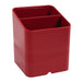 Exacompta Pen Pot 67718D Classic Polysterene 93 x 74 x 74 mm Red Pack of 10