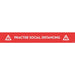 Avery COVID-19 Social Distancing Floor Sticker 140 x 1,000 mm Red 2 Labels