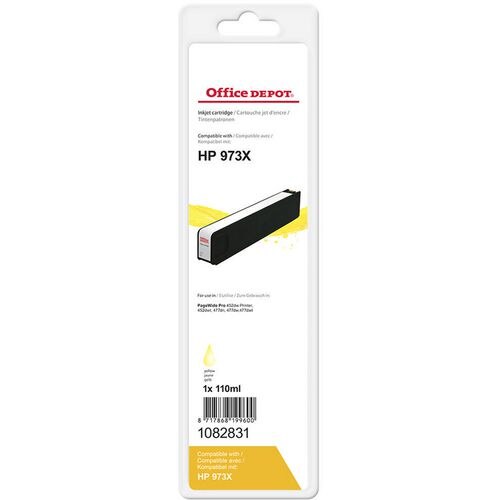 Office Depot 973X Compatible HP Ink Cartridge F6T83AE Yellow