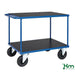 SLINGSBY Mobile Heavy Duty Trolley with 2 Tiers Steel Blue 1120 x 730 x 905 mm