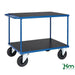 SLINGSBY Mobile Heavy Duty Trolley with 2 Tiers Steel Blue 1320 x 830 x 905 mm