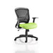 Dynamic Tilt & Lock Task Operator Chair Folding Arms Zeus Black Back, Myrrh Green Seat Without Headrest Medium Back