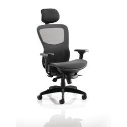 Dynamic Synchro Tilt Posture Chair Multi-Arms Stealth Shadow II With Headrest High Back