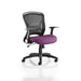 Dynamic Tilt & Lock Task Operator Chair Folding Arms Zeus Black Back, Tansy Purple Seat Without Headrest Medium Back