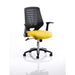 Dynamic Tilt & Lock Task Operator Chair Folding Arms Relay Black Back, Senna Yellow Seat Without Headrest Medium Back