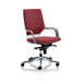 Dynamic Knee Tilt Visitor Chair Fixed Arms Xenon Ginseng Chilli Seat Without Headrest Medium Back