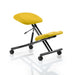 Dynamic Kneeling Stool Without Arms Kneeler Senna Yellow Seat, Black Frame Without Headrest Medium Back