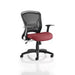 Dynamic Tilt & Lock Task Operator Chair Folding Arms Zeus Black Back, Ginseng Chilli Seat Without Headrest Medium Back