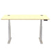 Rectangular Sit Stand Desk Maple Steel, MFC, PVC CAMBIO 1400 x 800 x 645-1305mm