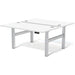 Rectangular Sit Stand Desk White Steel, MFC, PVC CAMBIO 1600 x 800 x 645-1305mm