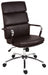 Deco Retro Style Faux Leather Executive Office Chair Brown - 1097BN