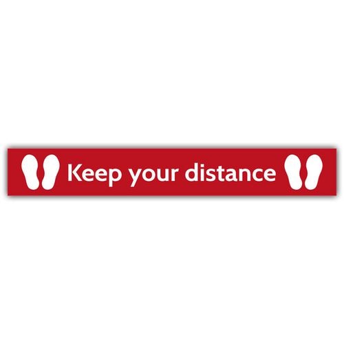 Trodat Floor Sticker Keep your distance Vinyl 100 x 15 cm