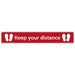 Trodat Floor Sticker Keep your distance Vinyl 100 x 15 cm