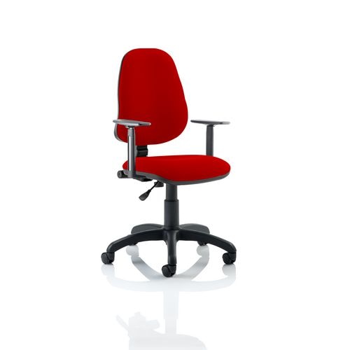 Dynamic Permanent Contact Backrest Task Operator Chair Height Adjustable Arms Eclipse I Bergamot Cherry Seat High Back